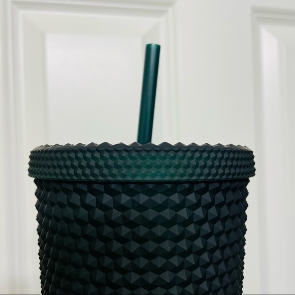 🍃NEW SET💚 Starbucks Green Soft Touch Studded Tumbler Bundle - Picture 6 of 9
